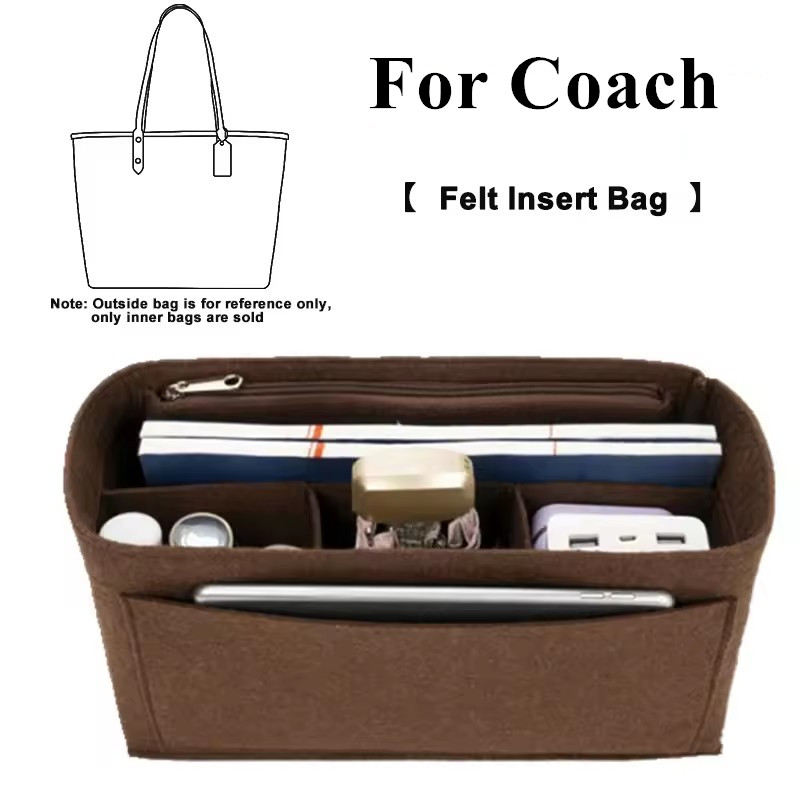 Women'S Accessories Coach - منظم حقيبة من اللباد مع جيوب