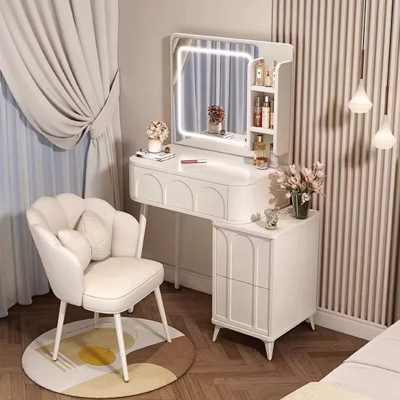 Women Accessories Drawer - طاولة زينة بمرآة لغرفة النوم مع