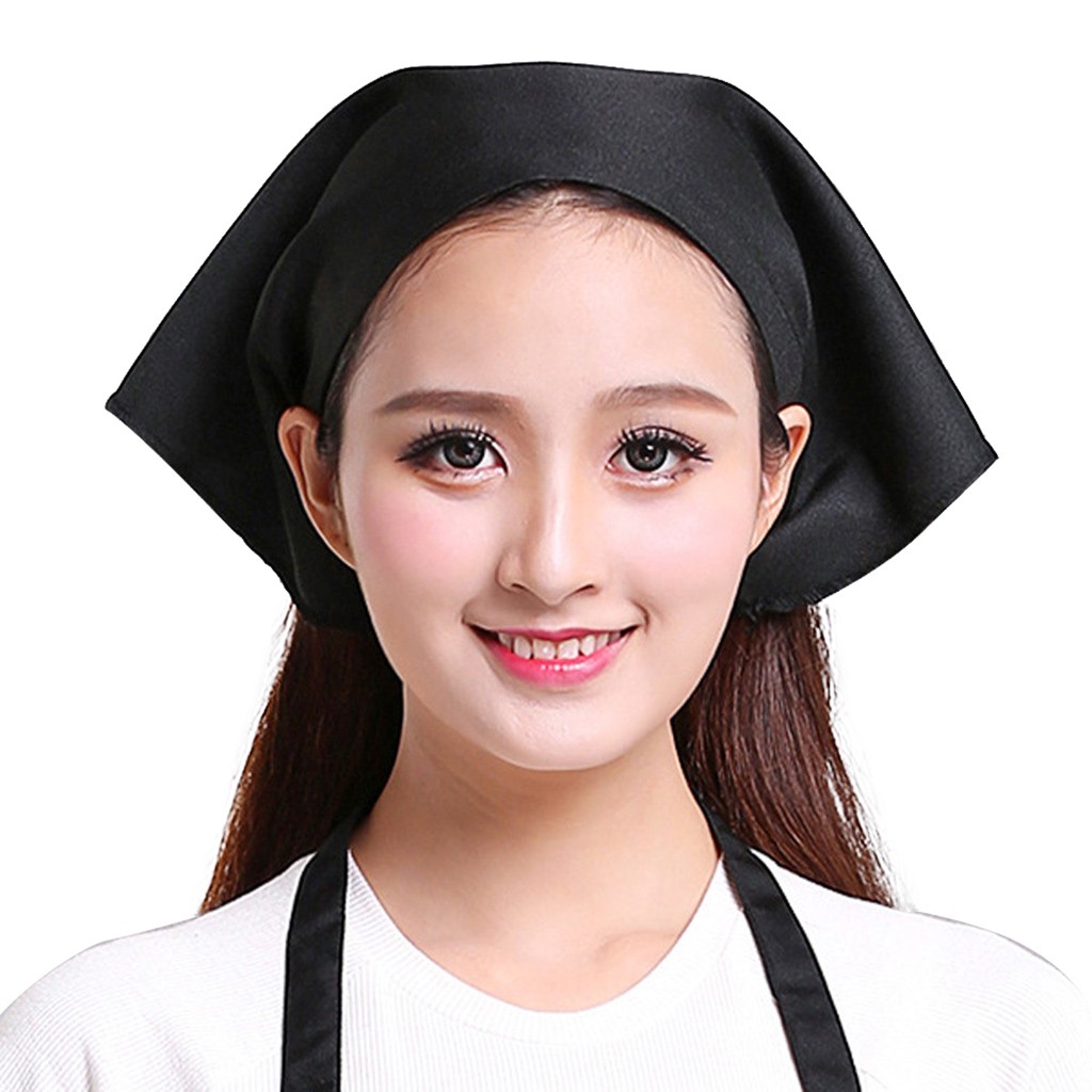 Women Kitchen Accessories - قبعة طاهي رقيقة ومتينة بلون واحد