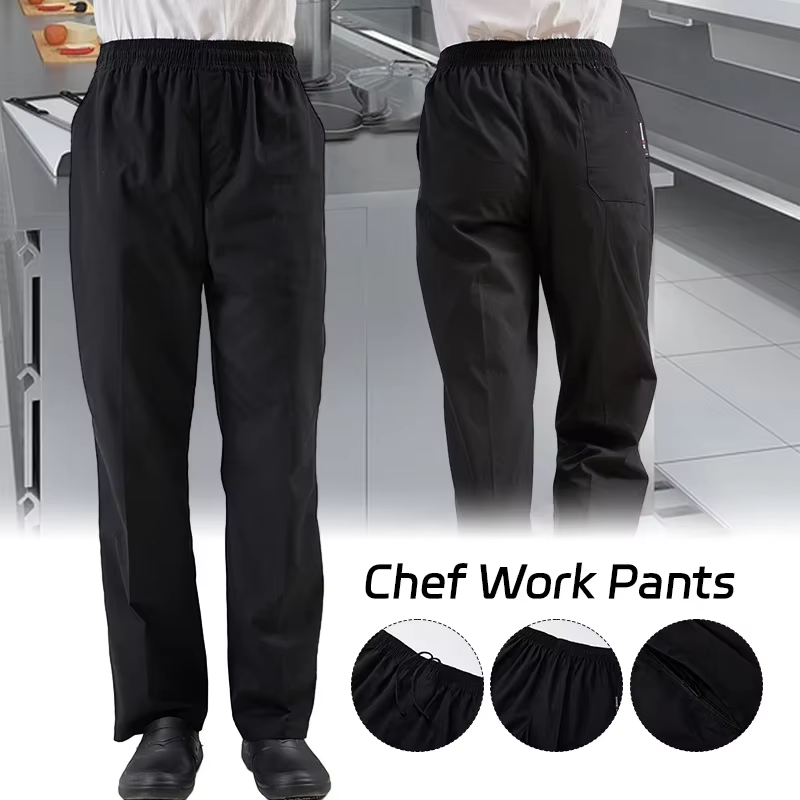 Women Kitchen Accessories - سراويل طهاة عالية الجودة للرجال، بنطلونات