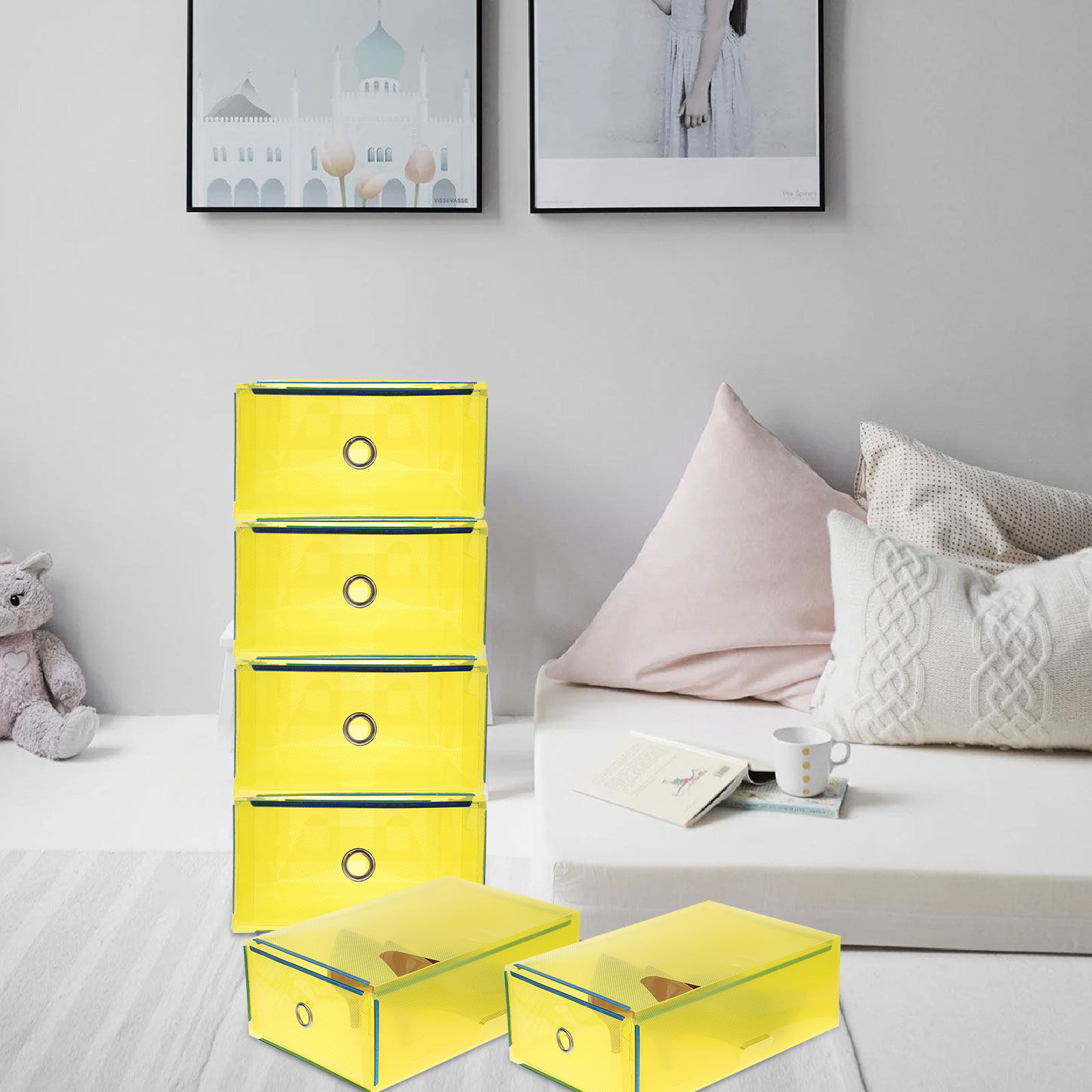 5 قطع من صناديق تخزين الأحذية، - مراجعة Women Accessories Drawer وسعره
