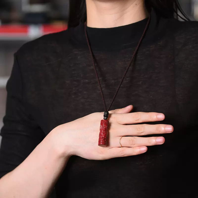 قلادة سينابار حمراء مع قلادة ز - مراجعة Women Accessories Products وسعره