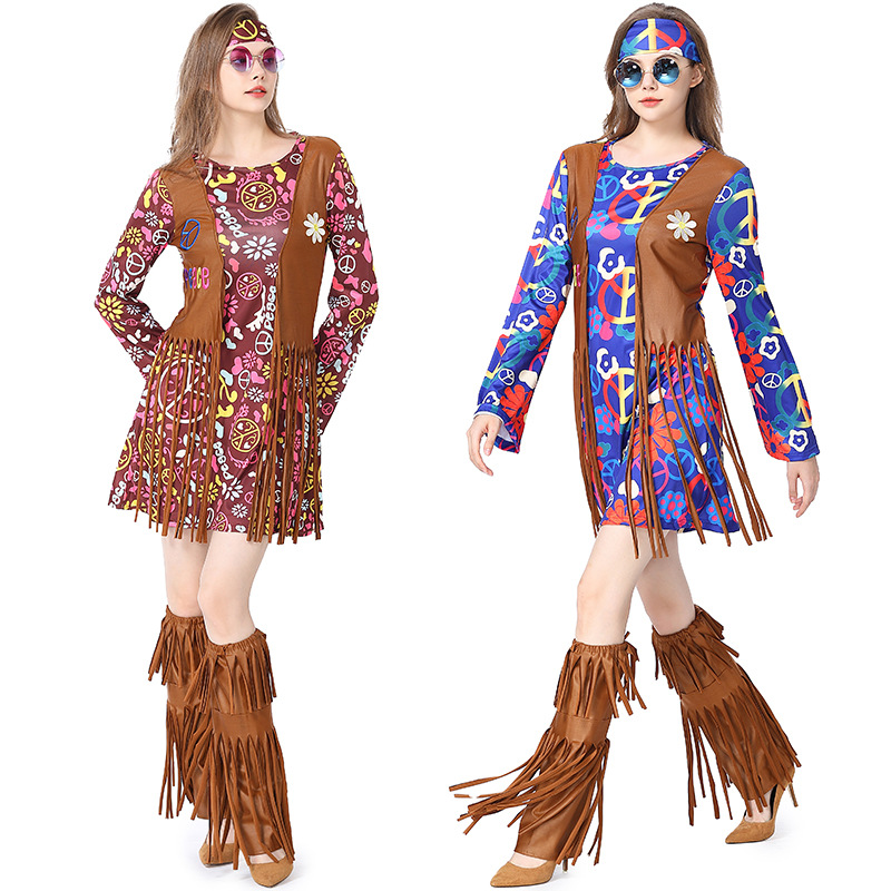 فستان ديسكو للهالوين 70s 60s م - مراجعة Women'S Accessories In The 60S وسعره