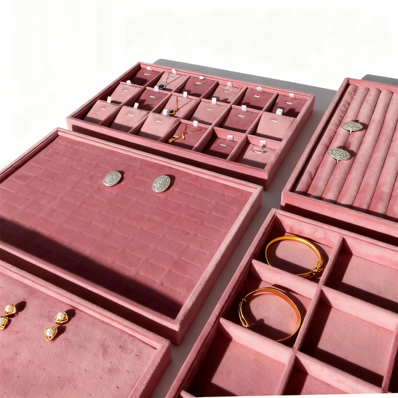 صواني تنظيم المجوهرات المخملية - مراجعة Women Accessories Drawer وسعره