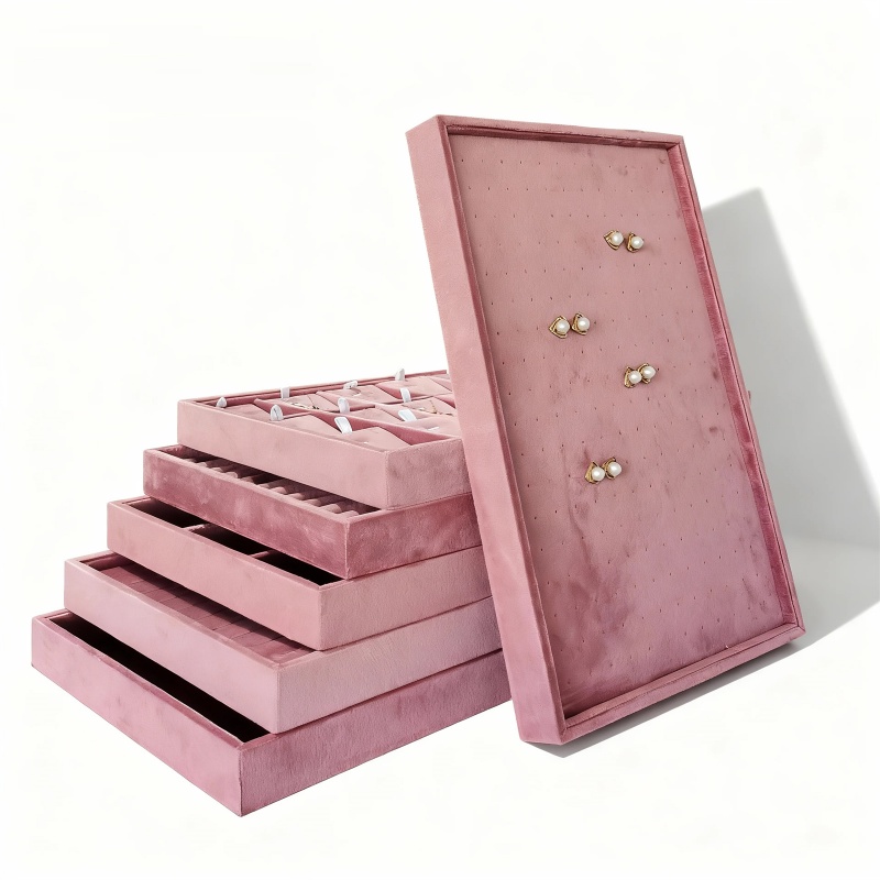 صواني تنظيم المجوهرات المخملية - مراجعة Women Accessories Drawer وسعره