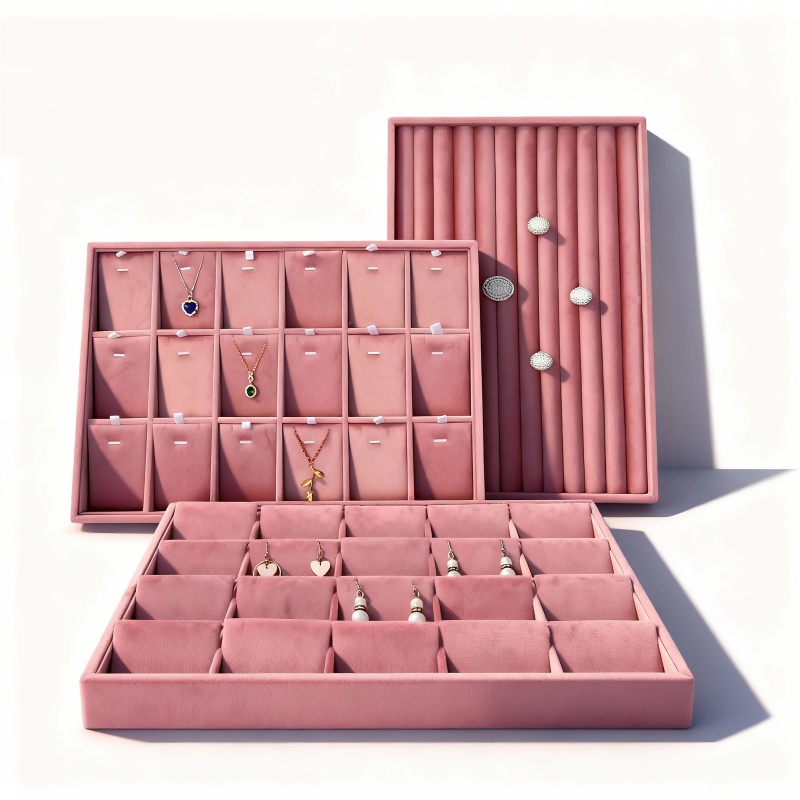 صواني تنظيم المجوهرات المخملية - مراجعة Women Accessories Drawer وسعره