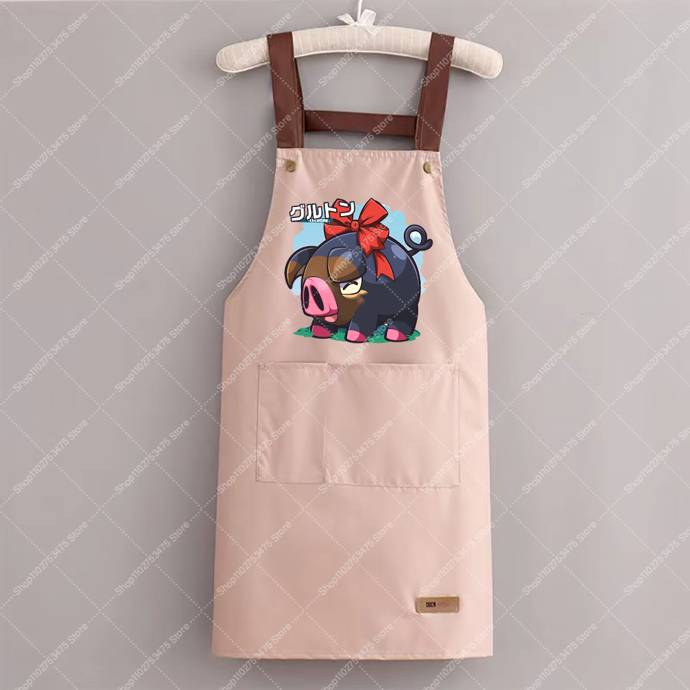 مريلة مطبوعة عصرية للرجال والن - مراجعة Women Kitchen Accessories وسعره