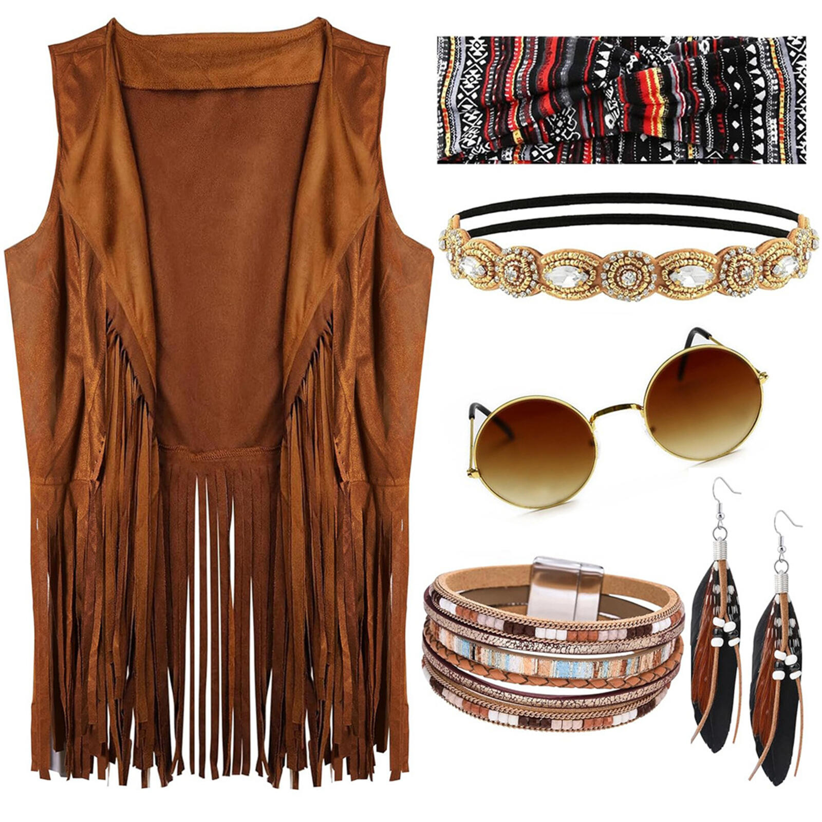مجموعة إكسسوارات زي الهيبيز لل - مراجعة Women'S Accessories In The 60S وسعره