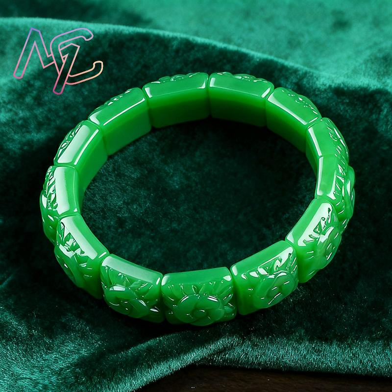 حقيقي اليشم زهرة سوار الإسورة  - مراجعة Women Accessories Products وسعره