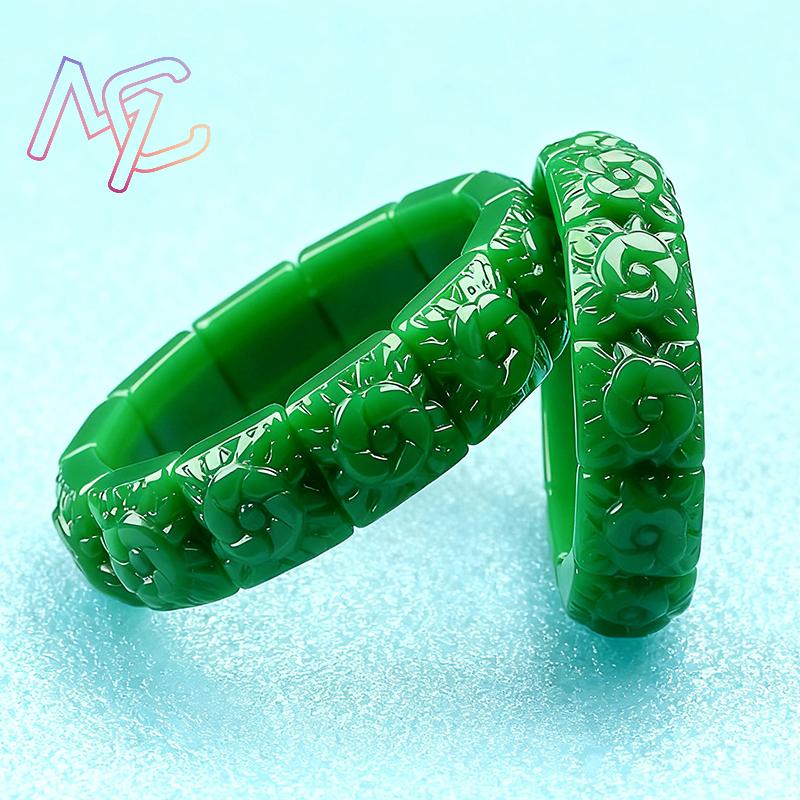 حقيقي اليشم زهرة سوار الإسورة  - مراجعة Women Accessories Products وسعره