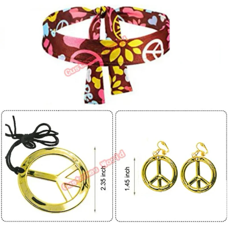 السلام الحب النساء حزب 60S 70S - مراجعة Women'S Accessories In The 60S وسعره