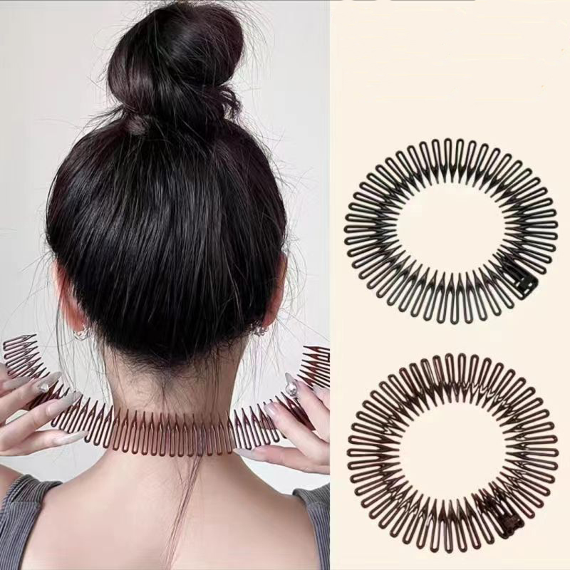 مشط مرن مطاطي بلاستيكي دائري ب - مراجعة Women Accessories Wholesale China وسعره