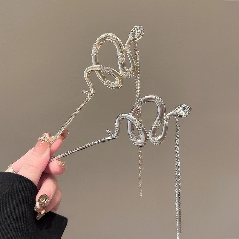 1 قطعة العصي الشعر ثعبان لهجة  - مراجعة Women Accessories Chain وسعره